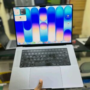 MacBook Pro 16-inch 2021 in Space Gray with Liquid Retina XDR display and Touch ID