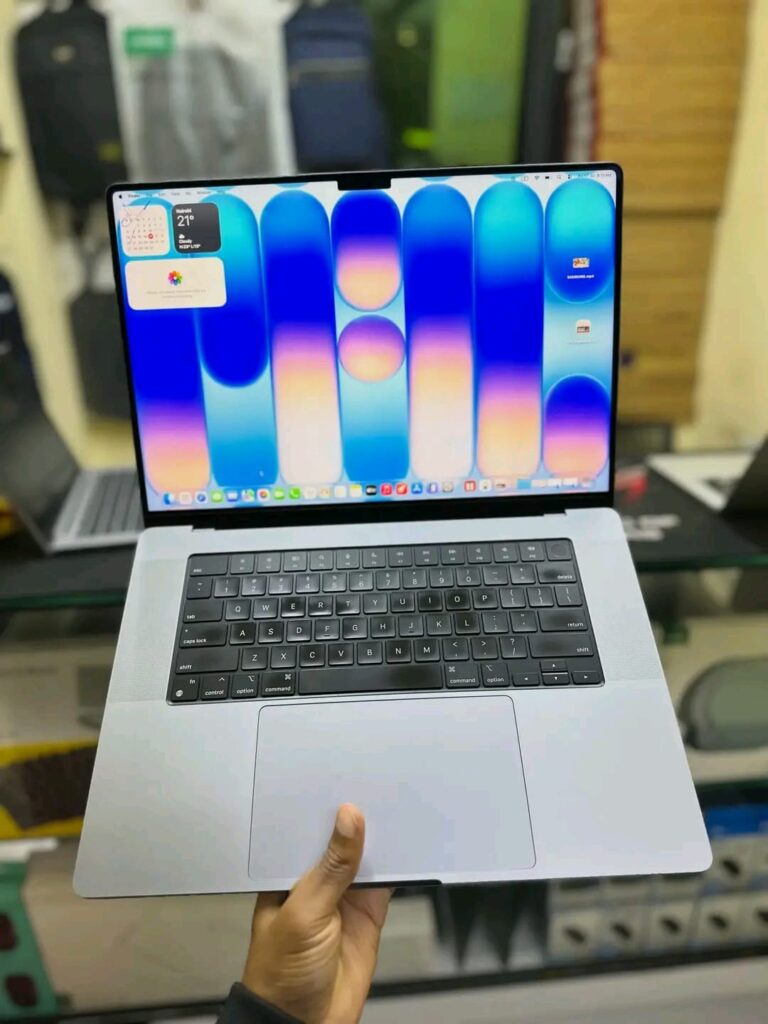 MacBook Pro 16-inch 2021 in Space Gray with Liquid Retina XDR display and Touch ID