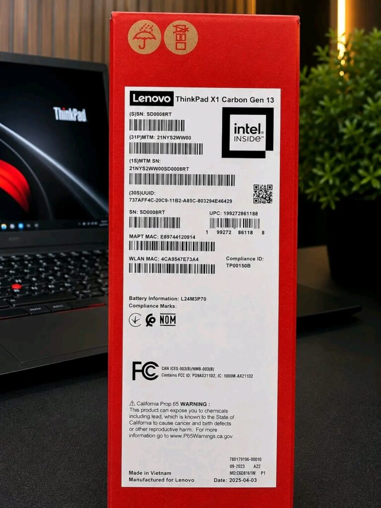 Brand new sealed Lenovo ThinkPad X1 Carbon Gen 13 Aura Edition with 14-inch 2.8K OLED display