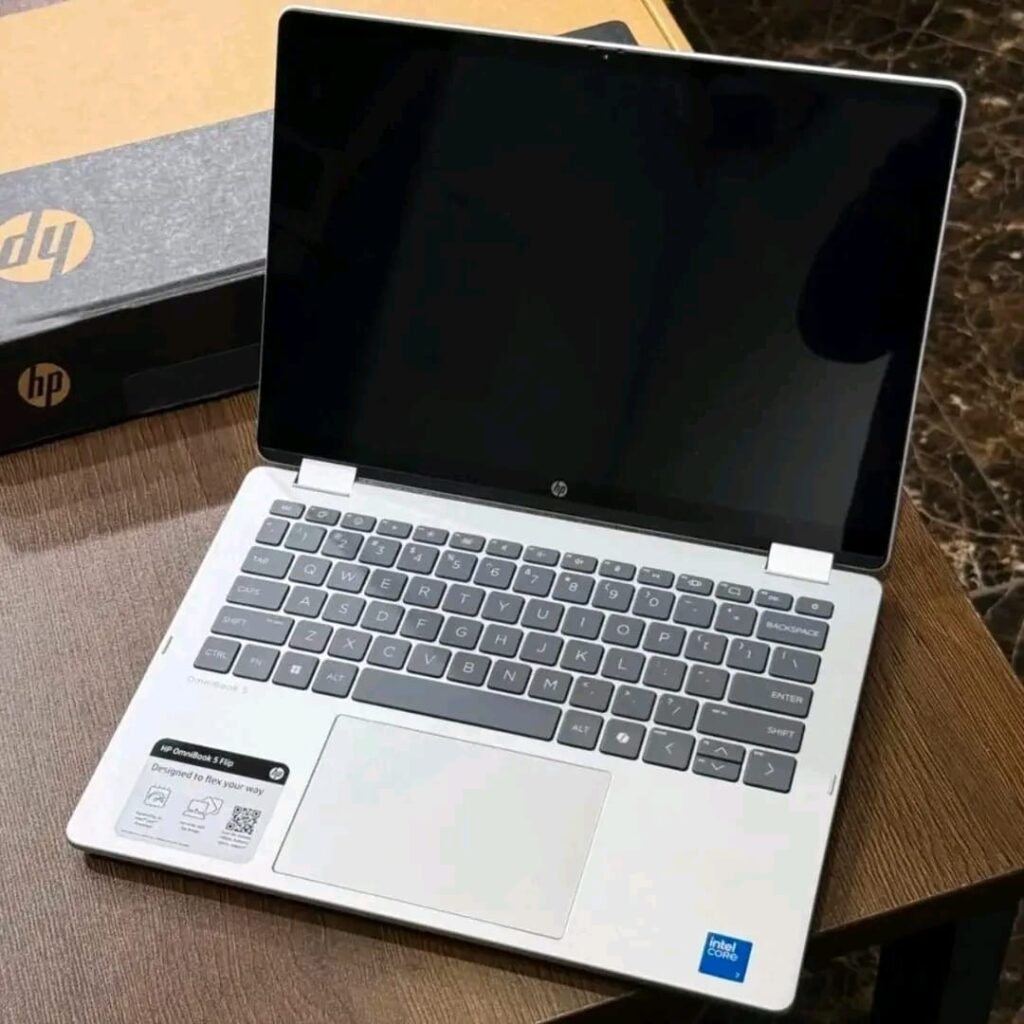 HP OmniBook 5 Flip 14 inch 2-in-1 laptop, touchscreen in tablet mode