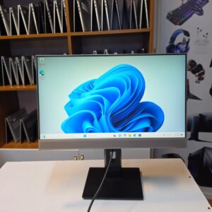 HP EliteOne 800 G5 all-in-one desktop PC with 23.8 inch display, front view