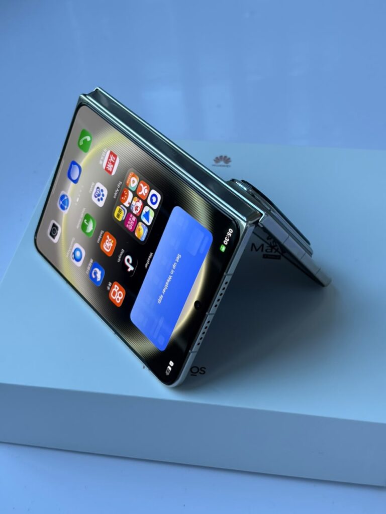Huawei Pura X Max foldable smartphone, unfolded showing 7.7 inch display