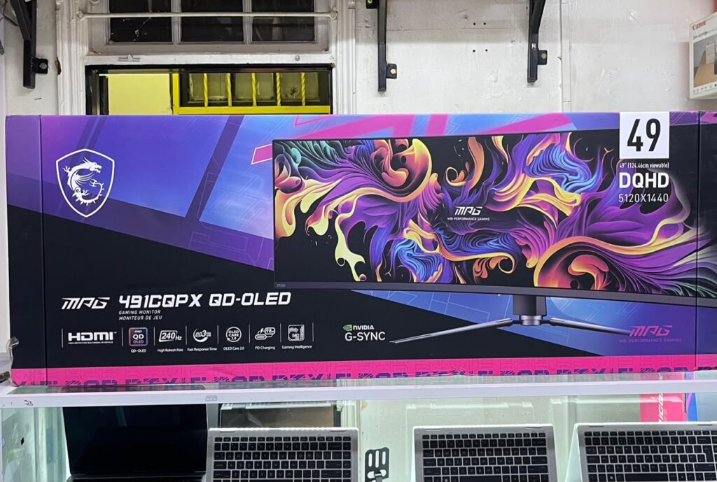 MSI MPG 491CQPX 49" QD-OLED Curved Gaming Monitor – 5K, 240Hz, HDR (Brand New)